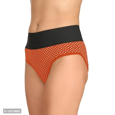 Stylish Red Cotton Blend  Briefs For Women-thumb3