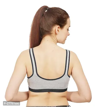 Stylish Black Cotton Solid Bras For Women-thumb4