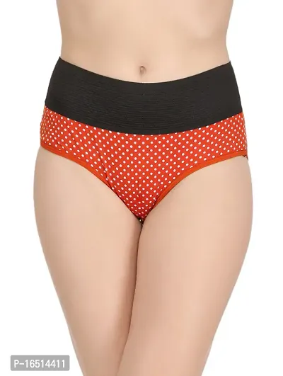 Stylish Red Cotton Blend  Briefs For Women-thumb0