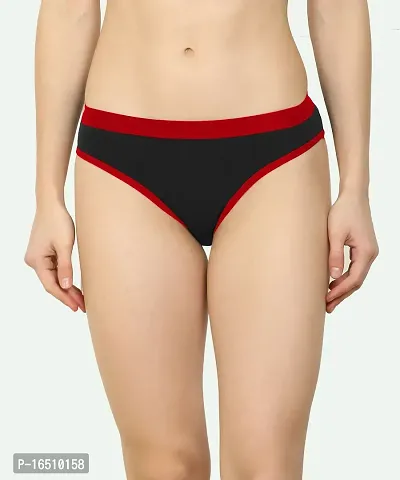 Stylish Red Cotton Blend  Briefs For Women-thumb0