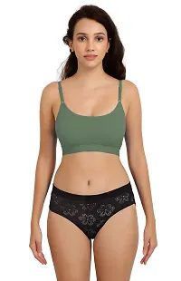 Stylish Cotton Solid Lingerie Set for Women, Combo-thumb3