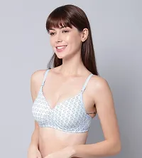 PIBU-Women Blue Cotton Bra Panty Set|Lingerie Set|Honeymoon Night Dress Wedding|Valentine Beautiful Gift for Girl|Bra Panty Set for Women with Sexy|Bra Panty Set for Women-thumb2