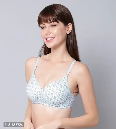 PIBU-Women Blue Cotton Bra Panty Set|Lingerie Set|Honeymoon Night Dress Wedding|Valentine Beautiful Gift for Girl|Bra Panty Set for Women with Sexy|Bra Panty Set for Women-thumb3