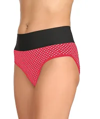 Stylish Pink Cotton Blend  Briefs For Women-thumb2