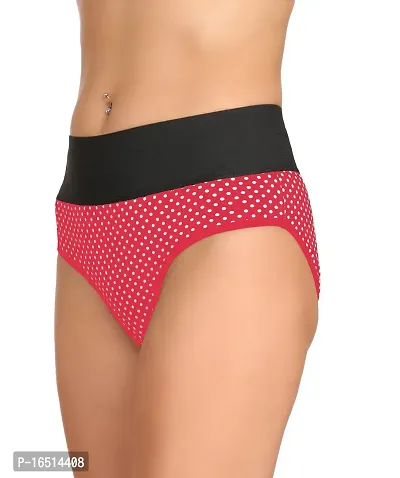 Stylish Pink Cotton Blend  Briefs For Women-thumb3