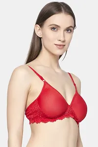Stylish Women Cotton Padded Non-Wired Bra Pack of 1-thumb1