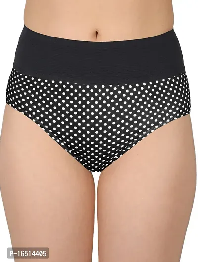 Stylish Black Cotton Blend  Briefs For Women-thumb0