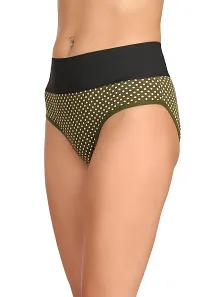 Stylish Green Cotton Blend  Briefs For Women-thumb2