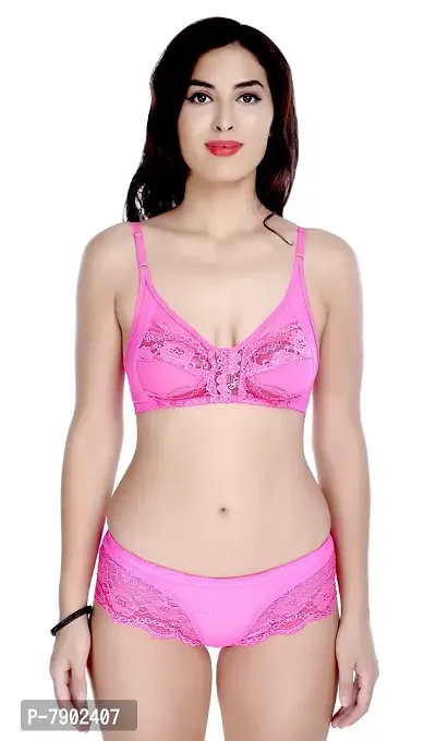 Fashion Comfortz Non Padded Wirefree Bra and Panty Set for Woman