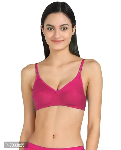 Women T-Shirt Cotton Non Padded Non-Wired Bra (Pack of 1,2,3,5,6) (Multi)-thumb5