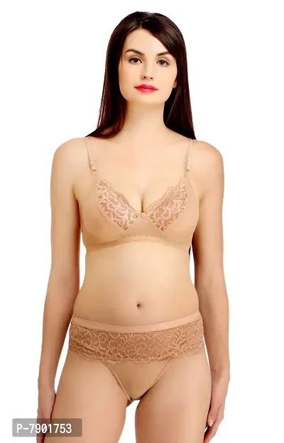 Fashion Comfortz Honeymoon Wear Bra Panty Set. Bra Panty Set for Women| Bikini Set for Women for Beach| Lingeries for Women|Lingerie Set| | Bra Panty Set Brown-thumb0