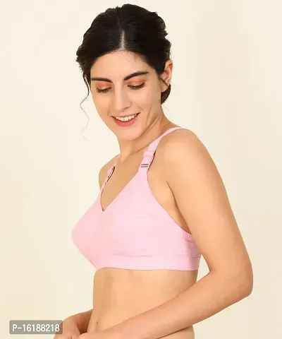 Stylish Cotton Solid Bras For Women- Pack Of 2-thumb3