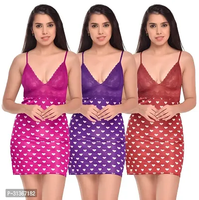 Babydoll Sexy Lingerie Set for Honeymoon Pack of 3-thumb0