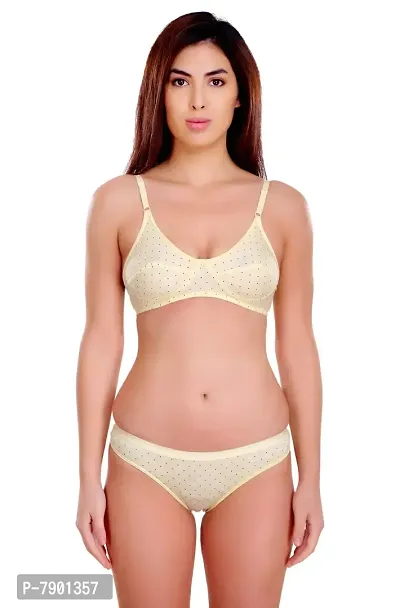 Fashion Comfortz Bra Panty Set|Sexy Lingerie for Honeymoon Sex|Lingerie Set for Women|Bra Panty Set for Women|Babydolls Sexy Lingerie for Honeymoon| Sexy Lingerie. Yellow-thumb0