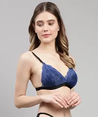 PIBU-Women Blue Net Bra Panty Set|Lingerie Set|Honeymoon Night Dress Wedding|Valentine Beautiful Gift for Girl|Bra Panty Set for Women with Sexy|Bra Panty Set for Women-thumb1