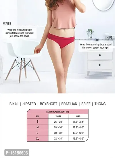 Stylish Multicoloured Cotton Blend Briefs For Women Pack Of 1-thumb4