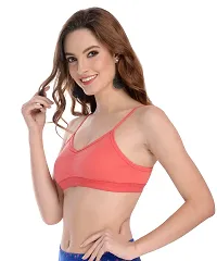 Stylish Orange Cotton Solid Bras For Women-thumb2