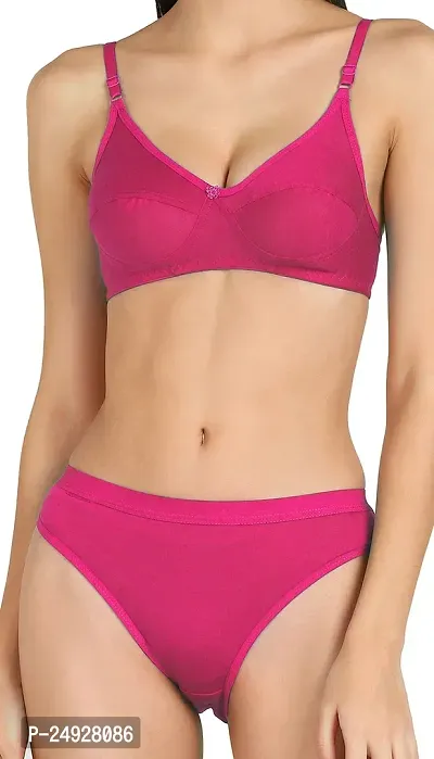 Stylish Cotton Bra And Panty Set For Women-thumb5