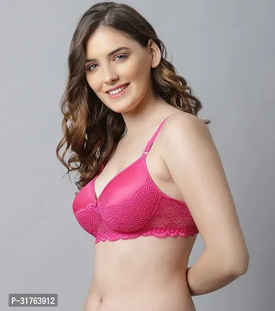 Stylish Women Pink Cotton Bra Panty Set - Pack of 1-thumb3