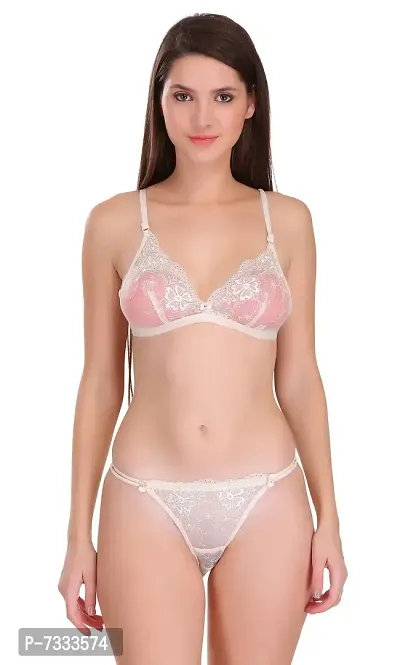 PIBU-Women's Cotton Bra Panty Set for Women Lingerie Set Sexy Honeymoon Undergarments (Color : Brown)(Pack of 1)(Size :30) Model No : Baby Bikni et #CT