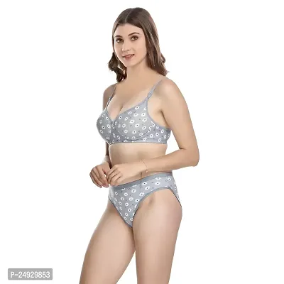 Stylish Cotton Bra And Panty Set For Women-thumb3