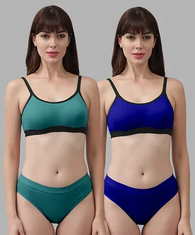 Buy Stylish Fancy Designer Cotton Bra And Panty Set For Women Pack Of 5  Online In India At Discounted Prices
