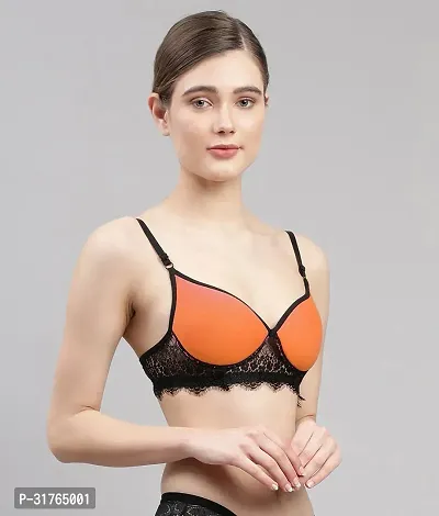 Stylish Women Orange Cotton Bra Panty Set - Pack of 1-thumb3