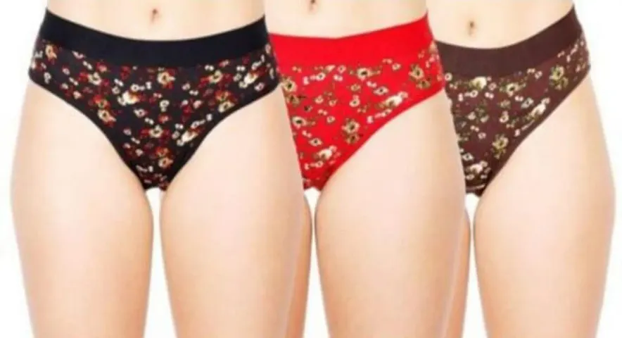 Stylish Blend Briefs For Women Pack Of 3