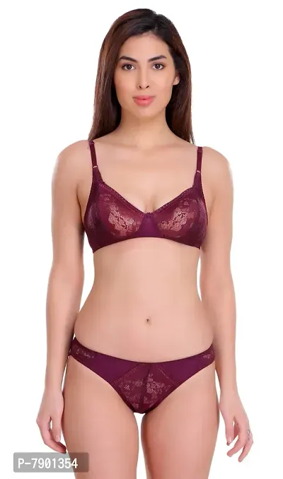 Buy Fashion Comfortz Bra Panty Set sexy Lingerie For Honeymoon Sex