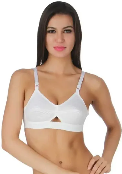 Stylish Blend Solid Bras For Women