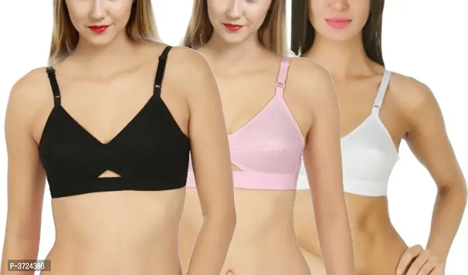 Pack Of 3 Non-Padded Basic Bra