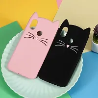 DEALPICK Giliter Silicon Cute Cat Case Cover for Redmi 6 Pro - Pink-thumb4