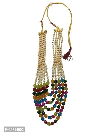 Sharma Jewellers Stylish Crystal Bead Necklace Traditional Jewellery Set for Women in Multicolor Color-thumb0