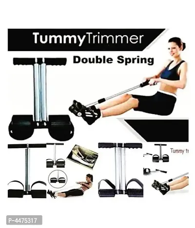 Tummy Trimmer Double Spring Ab Exerciser Fat Burner for Men  Women Ab Exerciser (Black)-thumb3