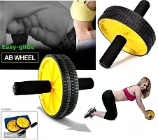 Ab Exercise Roller | Balance Wheel Roller | Workout Safety with Knee Mat (Multicolour)-thumb2