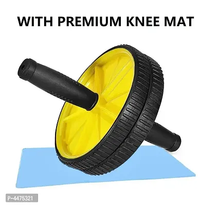 Ab Exercise Roller | Balance Wheel Roller | Workout Safety with Knee Mat (Multicolour)-thumb4