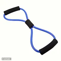 Fitness Stretch Body Toning and Stretching Travel Exercise Tube 8 Type Resistance Band Exercise Tube (Multi) Pack 1-thumb2