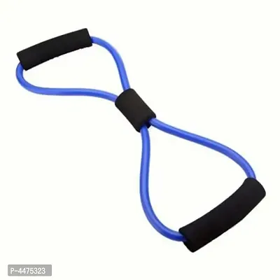 Fitness Stretch Body Toning and Stretching Travel Exercise Tube 8 Type Resistance Band Exercise Tube (Multi) Pack 1-thumb3
