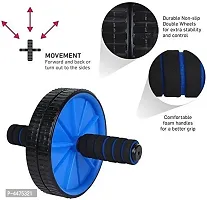 Ab Exercise Roller | Balance Wheel Roller | Workout Safety with Knee Mat (Multicolour)-thumb1