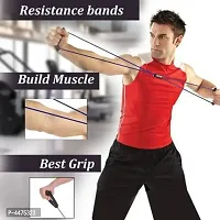 Fitness Stretch Body Toning and Stretching Travel Exercise Tube 8 Type Resistance Band Exercise Tube (Multi) Pack 1-thumb1