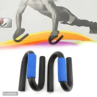 Combo of Sweat Belt and Push up Bar Abs Exerciser Waist-Trimmer for Burn Off Calories-thumb1