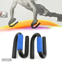 Combo of Double Spring Tummy Trimmer and Push up Bar Abs Exerciser Waist-Trimmer for Burn Off Calories-thumb3