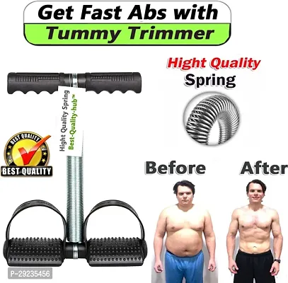 Spring Tummy Trimmer Waist Trimmer Drawstring Portable Home Gym Fitness Pull Rope Spring Foot Pedal Abdomen Leg Exerciser Abdomen Waist Leg Stretching Slimming-thumb0