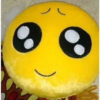 Emoji Smiley Thick Plush Pillow Round Cushion-thumb1