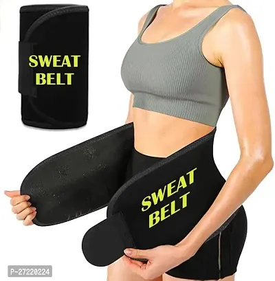 Sweat Belt Men Black Waist Trimmer Sweat Slim Body Shaper Belt (X - Large)-thumb3