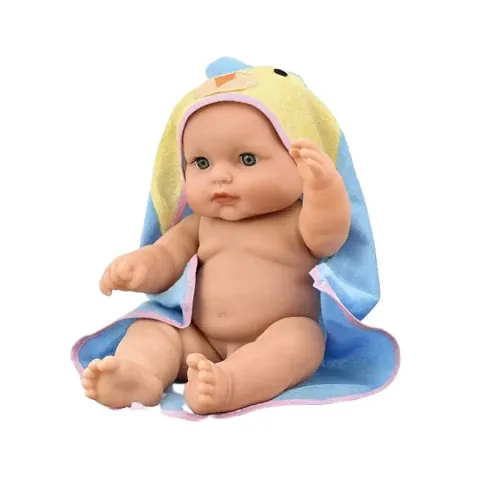 RPC99 Rubber Natural Looking Baby Toy for Kids with Towel and Movable Hands and Legs for Small Kids |Real Baby Doll Like Real Baby