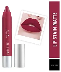 Beauty Lip Stain Matte Lipstick Lipstick (Bold Wine)-thumb1