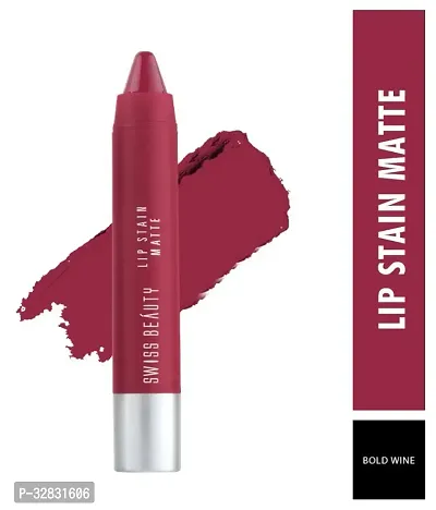 Beauty Lip Stain Matte Lipstick Lipstick (Bold Wine)-thumb4