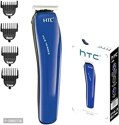 HTC AT-538 Rechargeable Hair Beard Trimmer for Men Trendy Styler HTC Trimmer Stainless Steel Sharp-thumb0