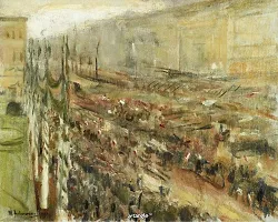 Artangle Max Liebermann - Entrance of the Troops into Pariser Platz, 1918 Print-thumb1